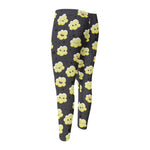 Cute Popcorn Pattern Print Men's Compression Pants