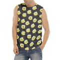 Cute Popcorn Pattern Print Men's Fitness Tank Top