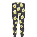Cute Popcorn Pattern Print Men's leggings