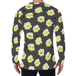 Cute Popcorn Pattern Print Men's Long Sleeve T-Shirt