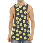 Cute Popcorn Pattern Print Men's Muscle Tank Top