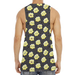 Cute Popcorn Pattern Print Men's Muscle Tank Top