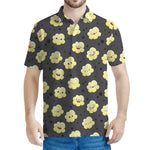 Cute Popcorn Pattern Print Men's Polo Shirt