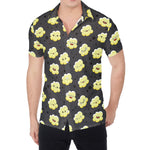 Cute Popcorn Pattern Print Men's Shirt