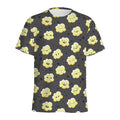 Cute Popcorn Pattern Print Men's Athletic T-Shirt