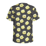 Cute Popcorn Pattern Print Men's Sports T-Shirt