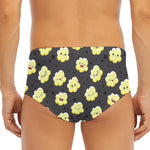 Cute Popcorn Pattern Print Men's Triangle Swim Briefs