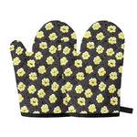 Cute Popcorn Pattern Print Oven Mitts