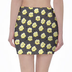 Cute Popcorn Pattern Print Pencil Mini Skirt