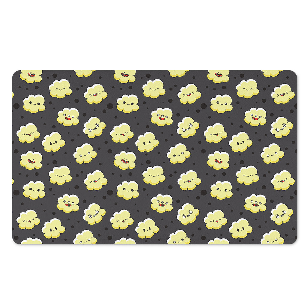 Cute Popcorn Pattern Print Polyester Doormat