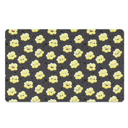Cute Popcorn Pattern Print Polyester Doormat