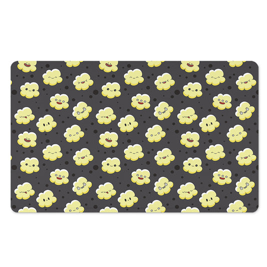 Cute Popcorn Pattern Print Polyester Doormat