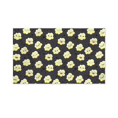 Cute Popcorn Pattern Print Polyester Flag