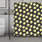 Cute Popcorn Pattern Print Polyester Shower Curtain