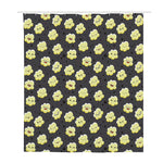 Cute Popcorn Pattern Print Polyester Shower Curtain