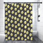 Cute Popcorn Pattern Print Premium Shower Curtain