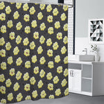 Cute Popcorn Pattern Print Premium Shower Curtain