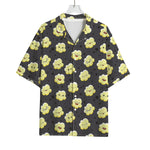 Cute Popcorn Pattern Print Rayon Hawaiian Shirt
