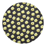 Cute Popcorn Pattern Print Round Blanket