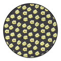 Cute Popcorn Pattern Print Round Floor Mat
