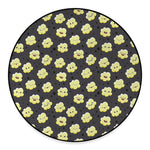 Cute Popcorn Pattern Print Round Floor Mat