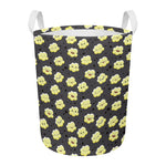 Cute Popcorn Pattern Print Round Laundry Basket
