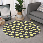 Cute Popcorn Pattern Print Round Rug