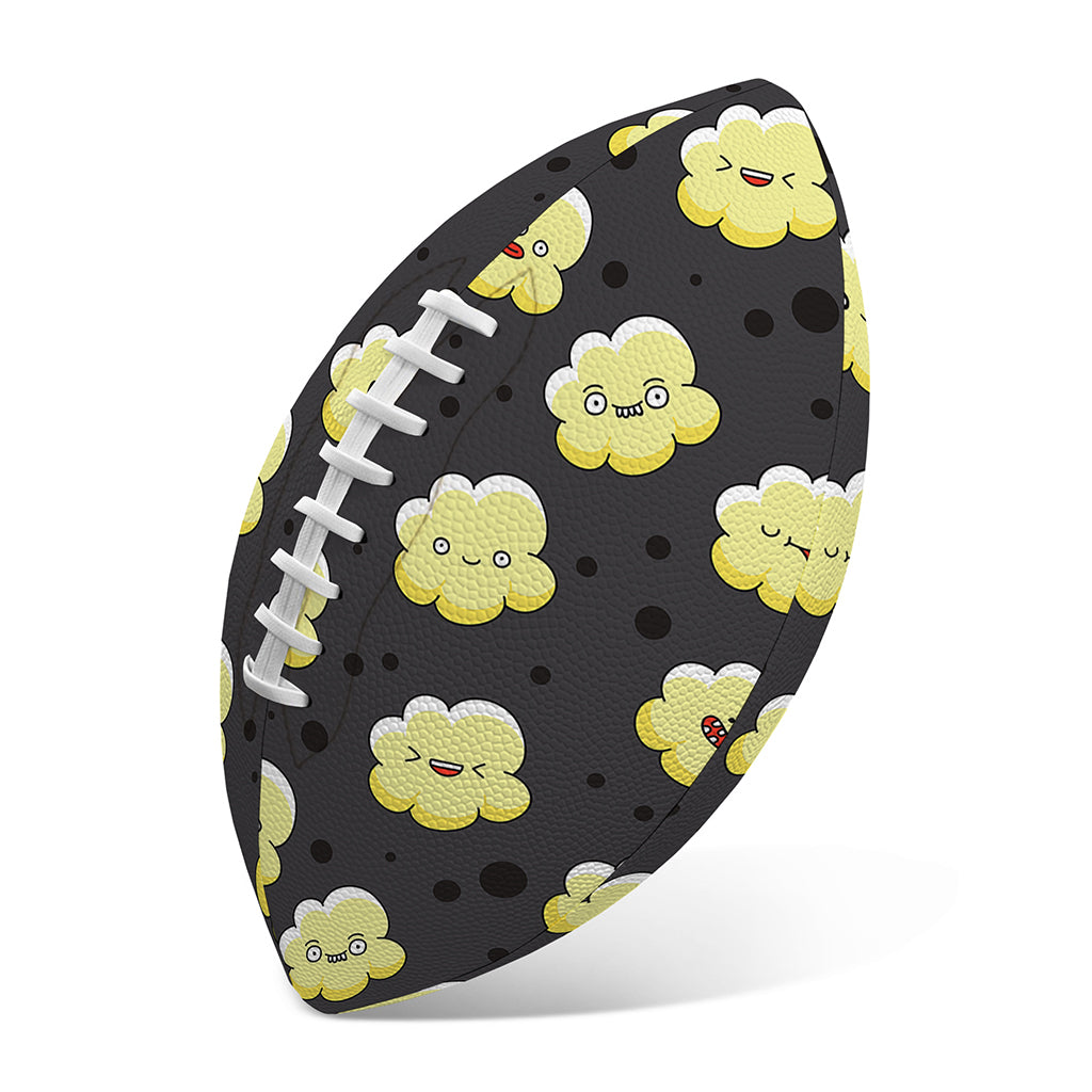 Cute Popcorn Pattern Print Rugby Ball