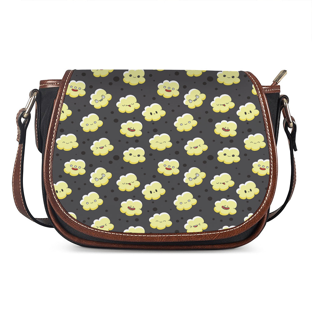 Cute Popcorn Pattern Print Saddle Bag