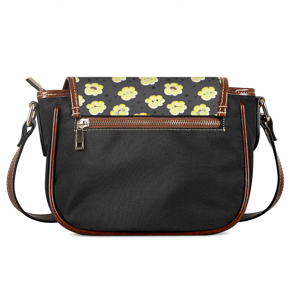 Cute Popcorn Pattern Print Saddle Bag