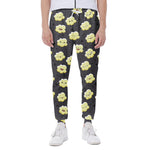 Cute Popcorn Pattern Print Scuba Joggers