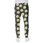 Cute Popcorn Pattern Print Scuba Joggers