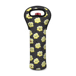 Cute Popcorn Pattern Print Single Neoprene Wine Tote