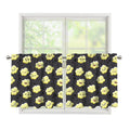 Cute Popcorn Pattern Print Tier Curtains