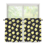 Cute Popcorn Pattern Print Tier Curtains