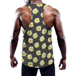 Cute Popcorn Pattern Print Training Tank Top