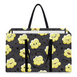 Cute Popcorn Pattern Print Utility Tote Bag
