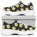 Cute Popcorn Pattern Print White Chunky Shoes