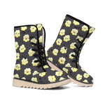 Cute Popcorn Pattern Print Winter Boots