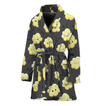 Cute Popcorn Pattern Print Women's Bathrobe