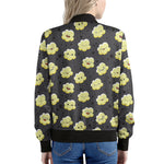 Cute Popcorn Pattern Print Women's Bomber Jacket