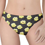 Cute Popcorn Pattern Print Women's Thong