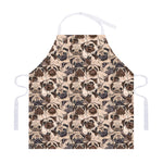 Cute Pug Pattern Print Adjustable Apron