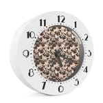 Cute Pug Pattern Print Alarm Clock