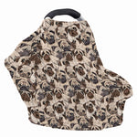 Cute Pug Pattern Print Baby Seat Cover