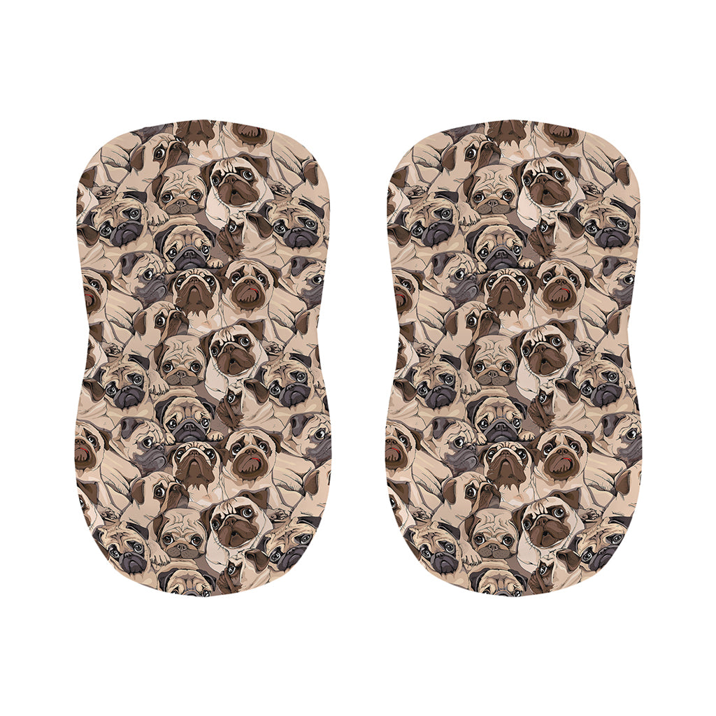 Cute Pug Pattern Print Bar Stool Covers