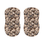 Cute Pug Pattern Print Bar Stool Covers