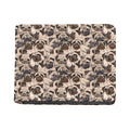 Cute Pug Pattern Print Bifold Wallet