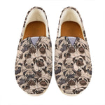 Cute Pug Pattern Print Casual Shoes