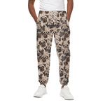 Cute Pug Pattern Print Cotton Pants